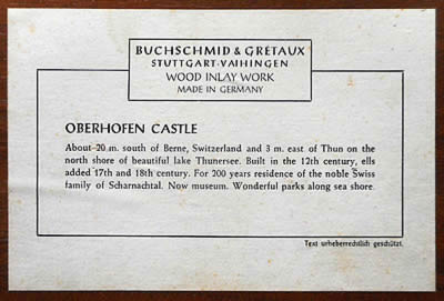 label from back of picture